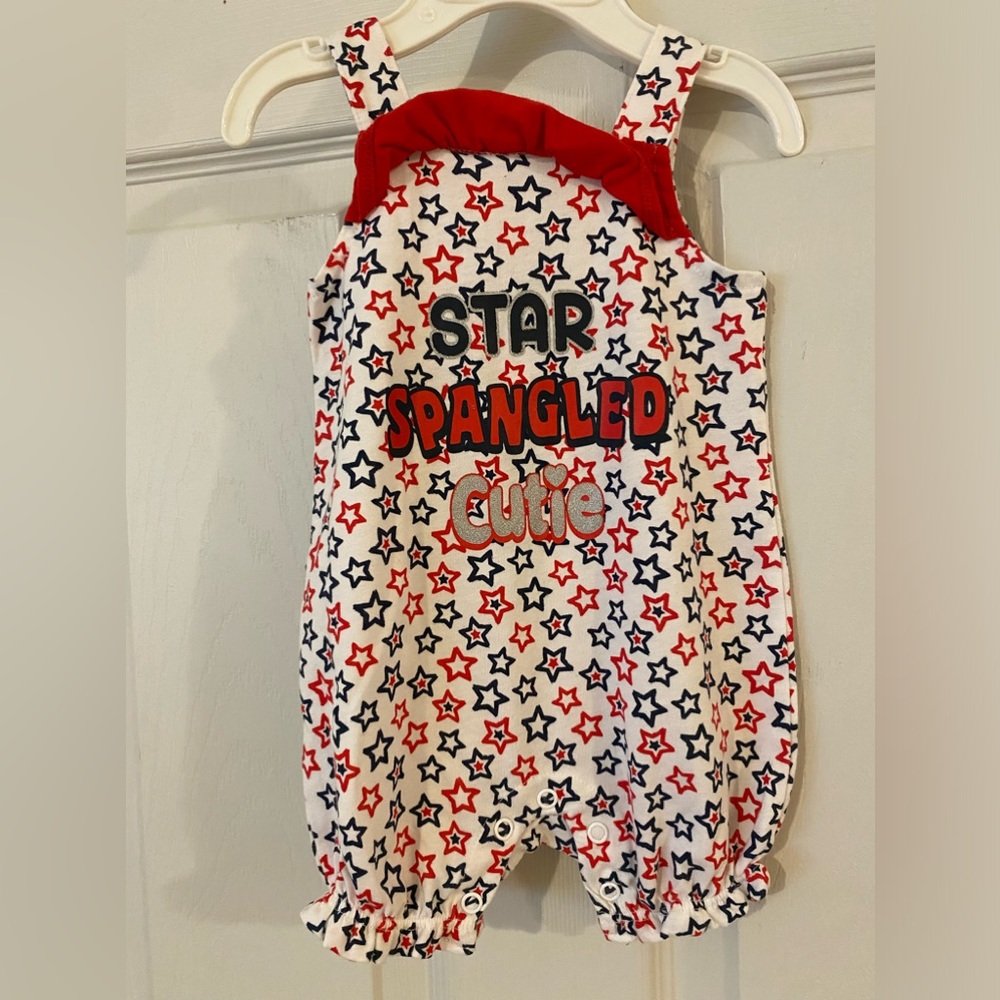Celebrate! Patriotic Girl’s Romper 0-3m